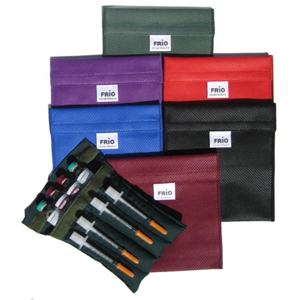 Frio Insulin Cooling Small Wallet- Burgundy- 5.5 in. x 6 in. 1130SmBurg - main